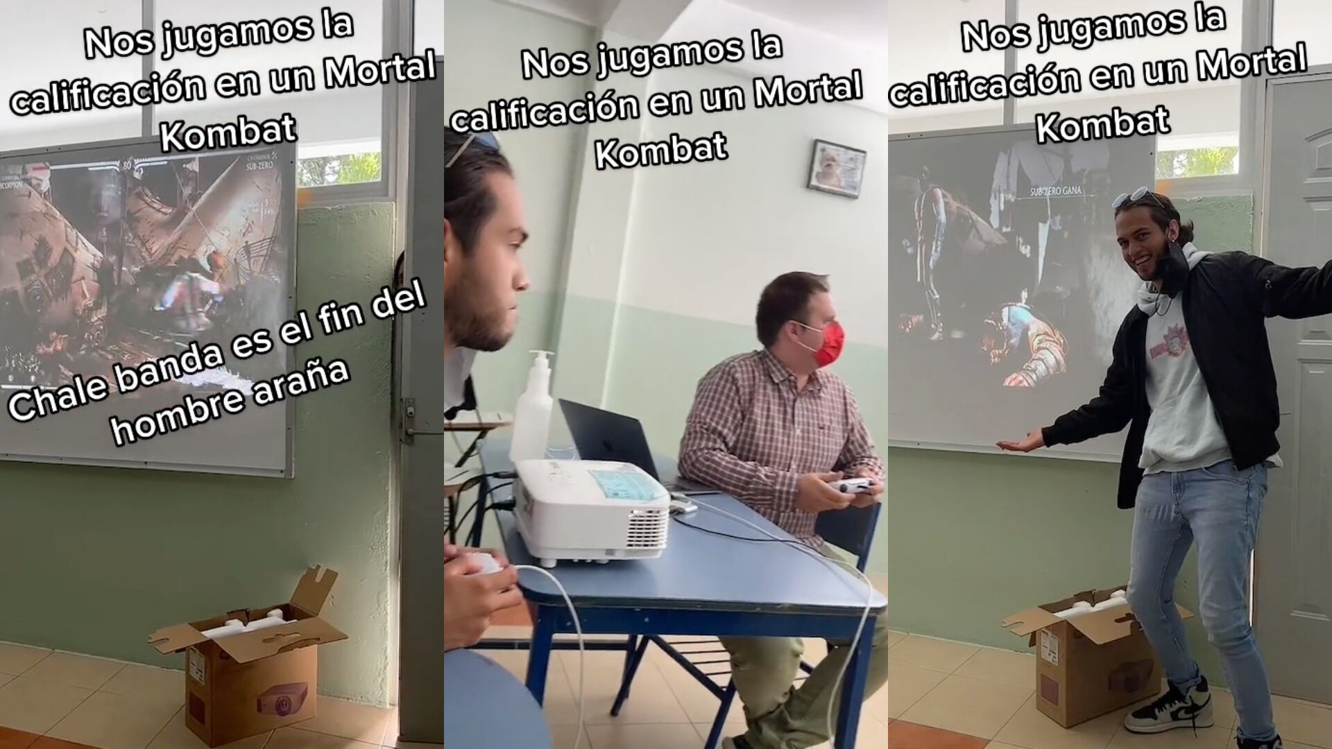 Todo por salvar el semestre: alumno reta a su profesor en partida de Mortal Kombat 
